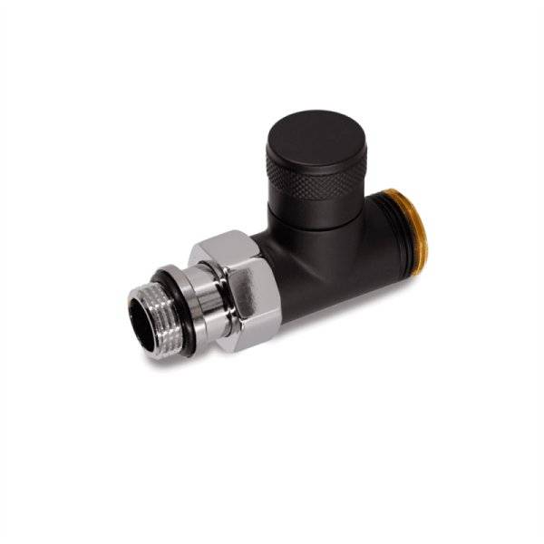 Прямой запорный вентиль SR Rubinetterie Tondera 1/2"х3/4" E, цвет черный