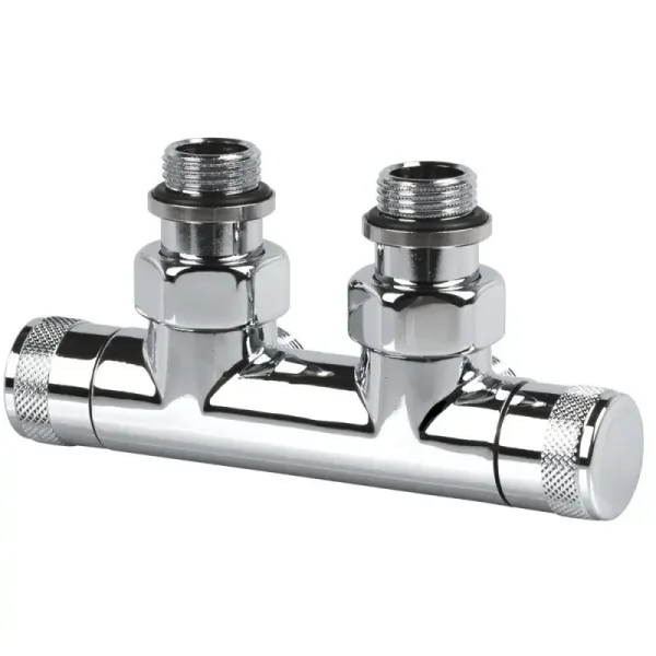Узел угловой SR Rubinetterie Tondera 50 мм, запорный 1/2"х3/4" Е, цвет хром